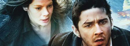 Michelle Monaghan and Shia LaBeouf in Eagle Eye