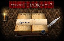 Screenshot of The Tudors website from Showtime