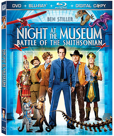 NIght at the Museum: Battle of the Smithsonian Blu-ray packaging