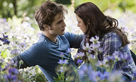 Robert Pattinson and Kristen Stewart in The Twilight Saga: Eclipse