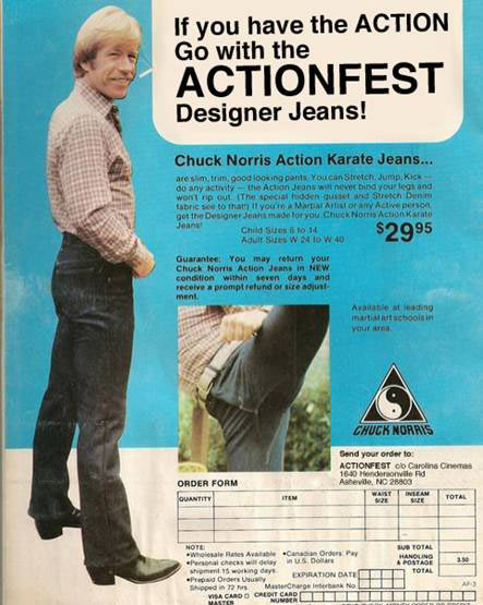 Chuck Norris Actionfest Designer Jeans Ad