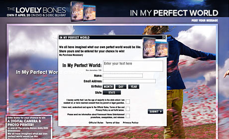 The Lovely Bones Perfect World Contest Photo Credit: Paramount Home Entertainment