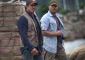 Barney Ross (Sylvester Stallone, left) and Lee Christmas (Jason Statham, right) in THE EXPENDABLES. Photo credit: Karen Ballard