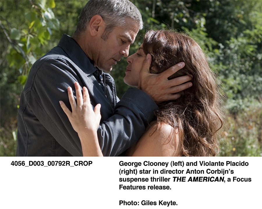 George Clooney and Violante Placido in The American