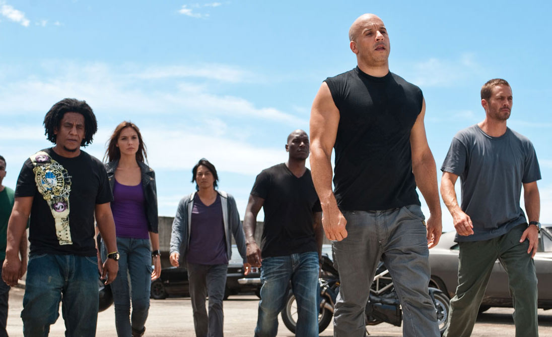 Vin Diesel, Jordana Brewster and Paul Walker in Fast Five