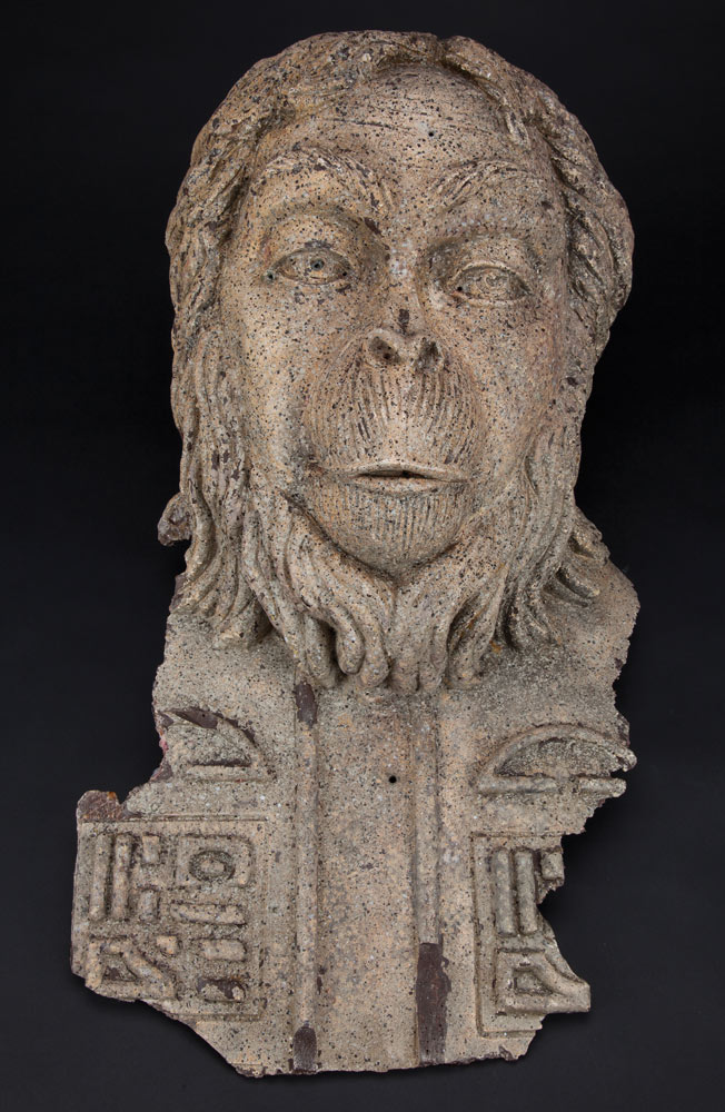 Original bleeding “Lawgiver” statue from Beneath the Planet of the Apes