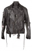 Arnold Schwarzenegger The Terminator leather jacket and leather glove from the movie