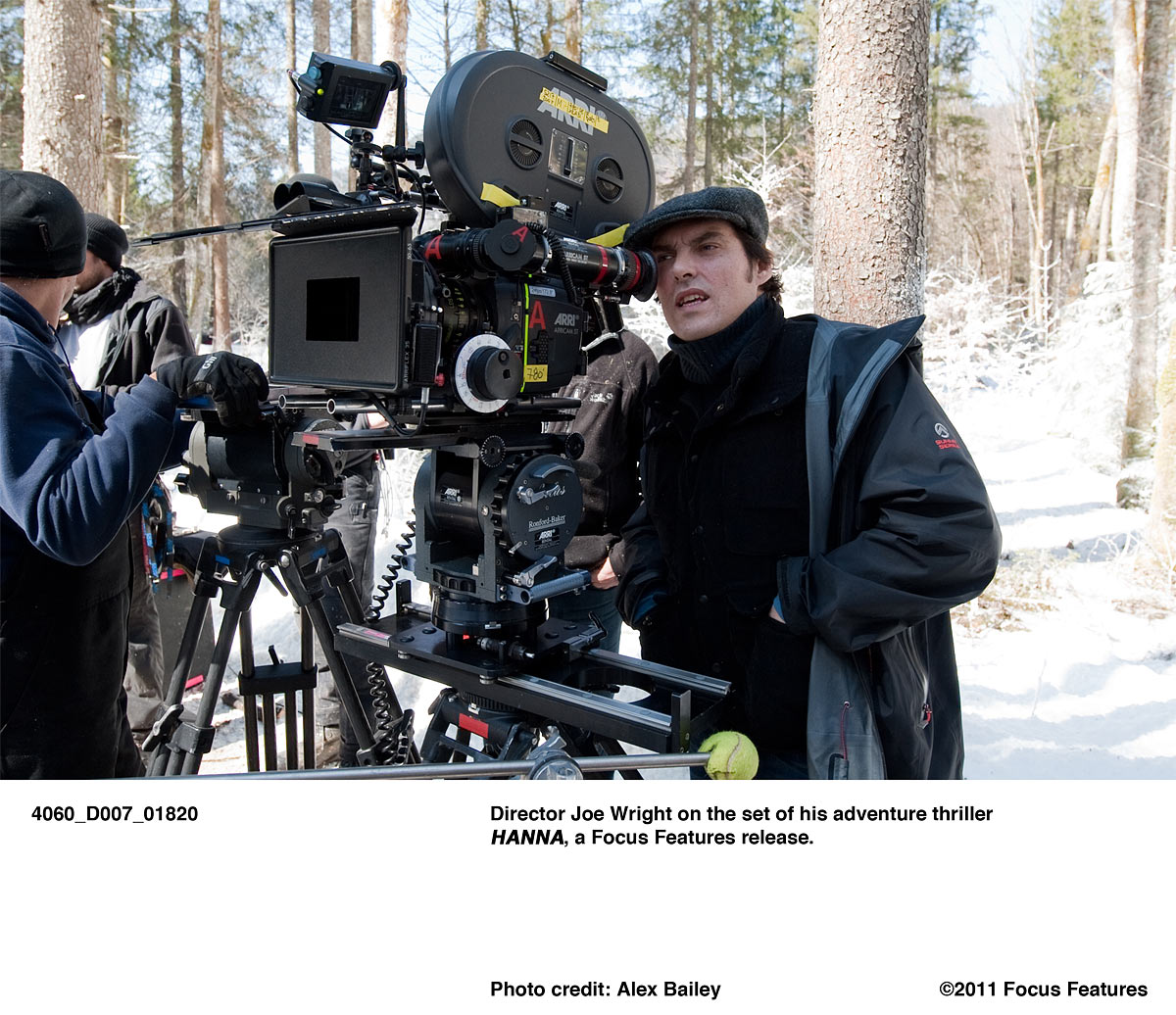 Director Joe Wright on the set of his adventure thriller HANNA, a Focus Features release. Photo credit: Alex Bailey.
