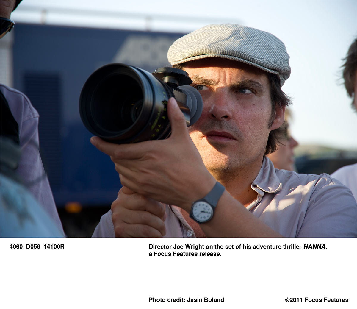 Director Joe Wright on the set of his adventure thriller HANNA, a Focus Features release. Photo credit: Jasin Boland.