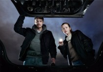 Stephen Holder (Joel Kinnaman) and Sarah Linden (Mireille Enos) in The Killing. Photo by Frank Ockenfels/AMC