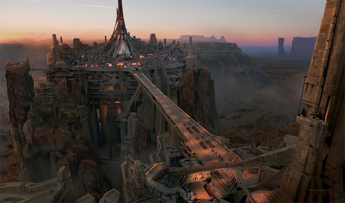 The city of Helium, also referred to as "The Jewel of Barsoom (Mars)," is the home of Princess Dejah Thoris. © Disney Enterprises. All rights reserved.