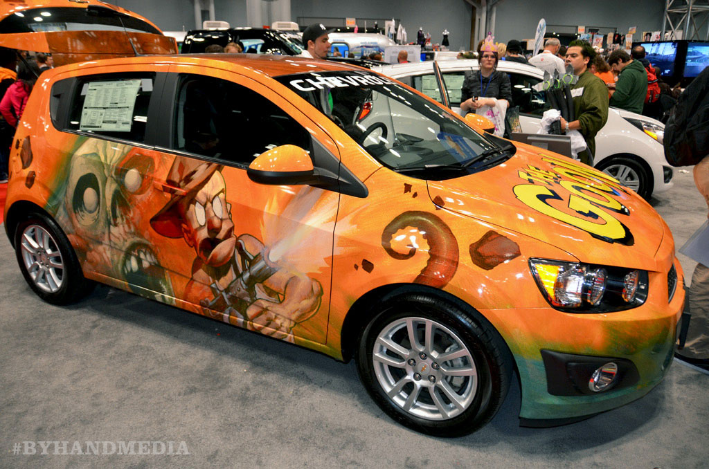 Chevrolet showcased a Goon custom painted car at New York Comic-Con 2012
