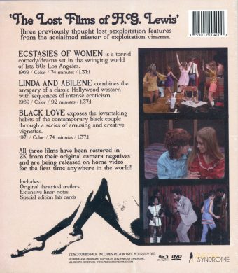 The Lost Films of Herschell Gordon Lewis Blu-ray + DVD Combo