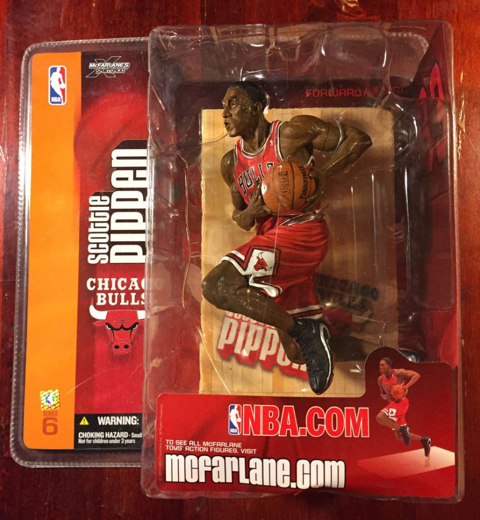 McFarlane Toys Sportspicks NBA Series 6 Scottie Pippen Chicago Bulls Red Uniform Action Figure (2004)