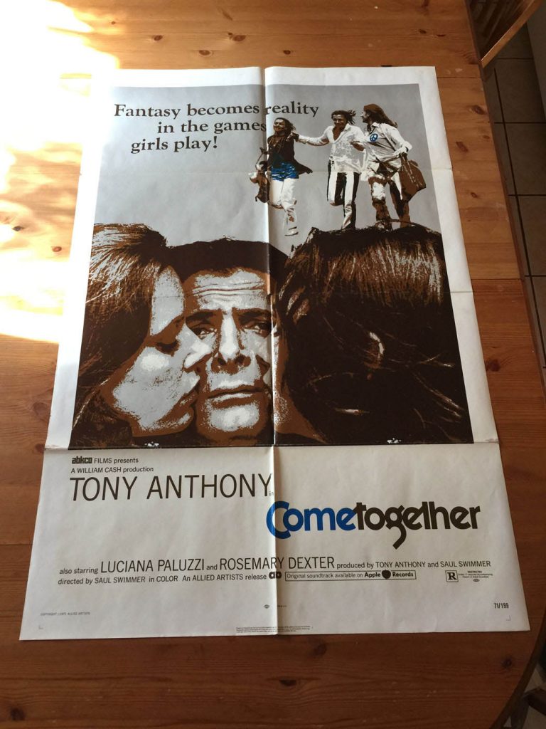 Come Together (1971) Original Movie Poster One Sheet Luciana Paluzzi & Tony Anthony