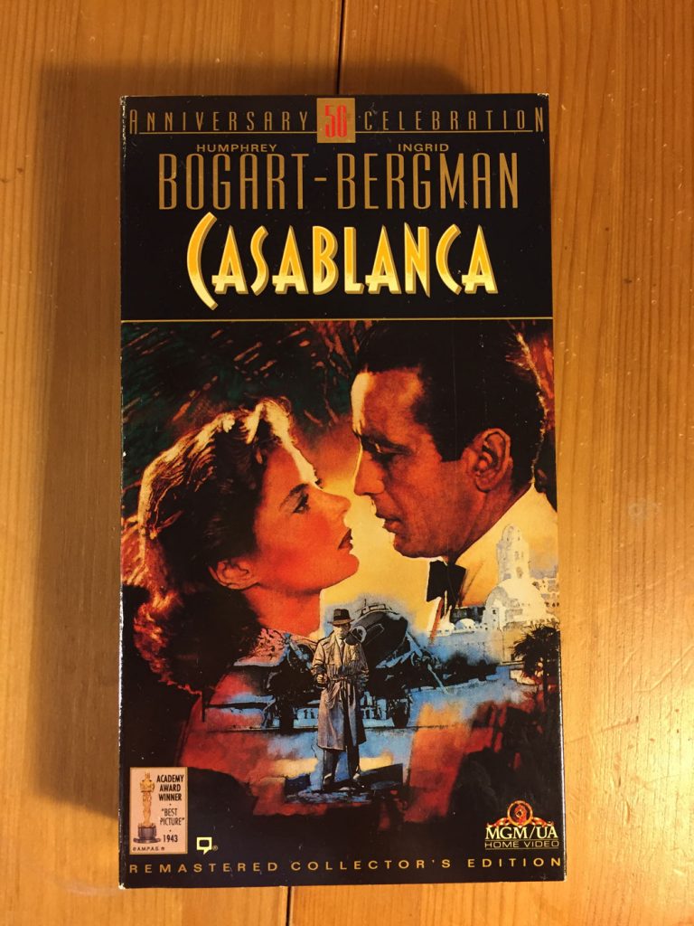 Casablanca 50th Anniversary Celebration Remastered Collector’s Edition VHS with Full-Color Booklet