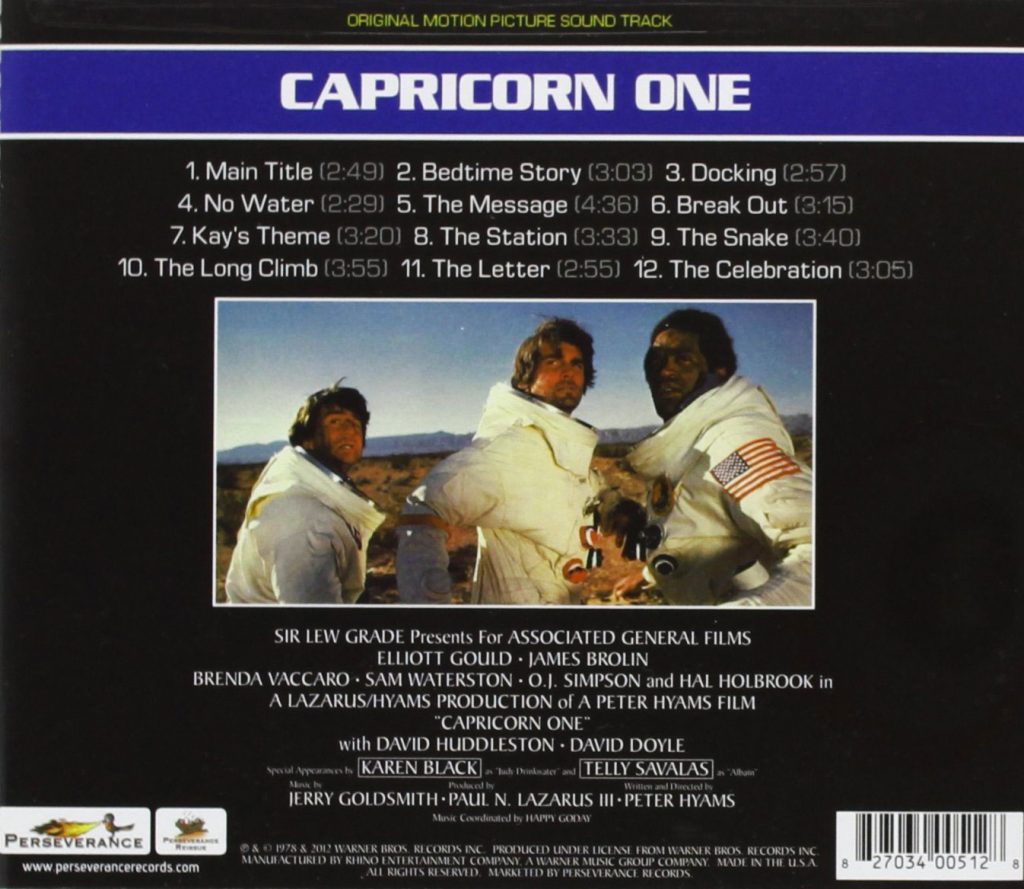 Capricorn One Original Motion Picture Limited Edition Soundtrack Remastered