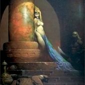 Frank Frazetta Egyptian Queen 24 x 36 inch Fantasy Art Poster
