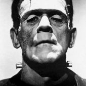 Frankenstein Monster Portrait 24 x 36 inch Movie Poster
