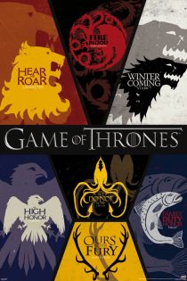 Game of Thrones Sigils 24 x 36 HBO TV Series Poster