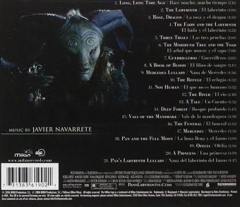 Guillermo Del Toro’s Pan’s Labyrinth Original Soundtrack Music by Javier Navarrete