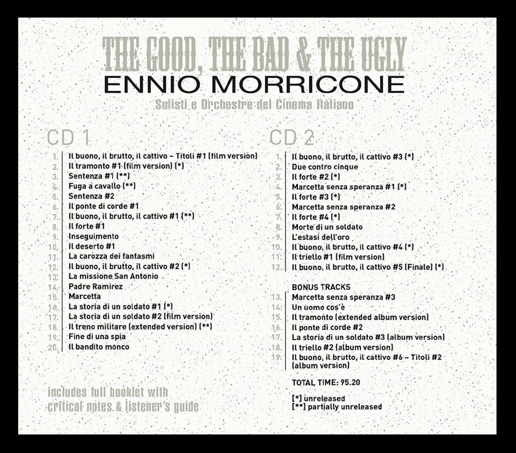 The Good, the Bad and the Ugly Ennio Morricone Complete Original Score Restored Version