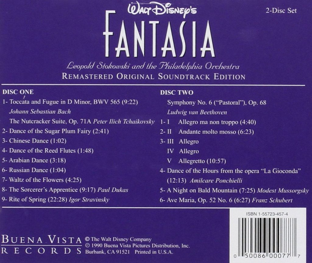 Walt Disney’s Fantasia Remastered Original Soundtrack Edition 2-CD Set
