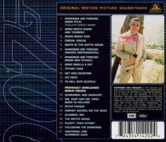 Diamonds Are Forever Original Soundtrack Album Remastered Music by John Barry