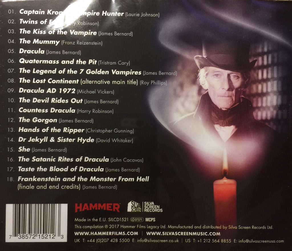 Hammer Horror Classic Themes 1958-1974 – Original Film Soundtrack Recordings [Import]