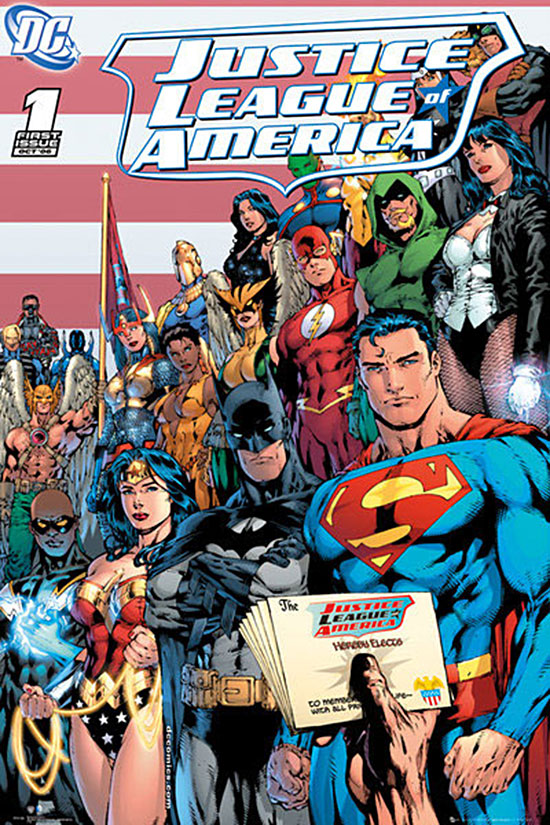 Justice League of America DC Comics Cover 24 x 36 Inch Poster