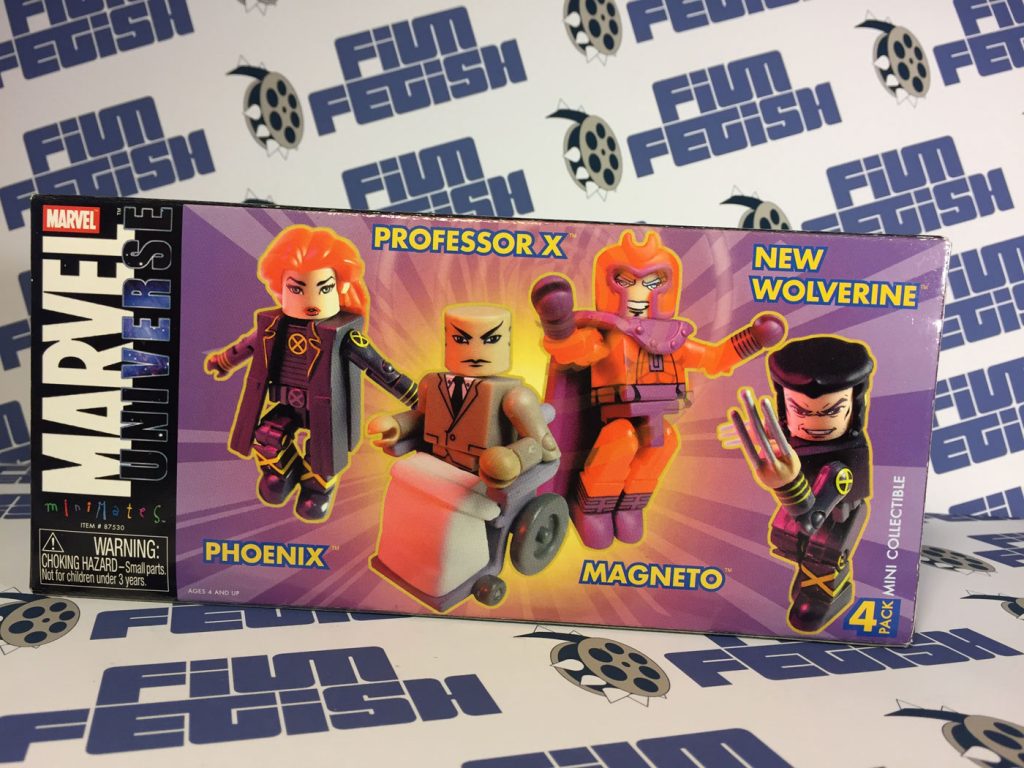 Marvel Universe MiniMates Toys 4-Pack – Phoenix, Professor X, Magneto and New Wolverine [Diamond Select/Art Asylum]
