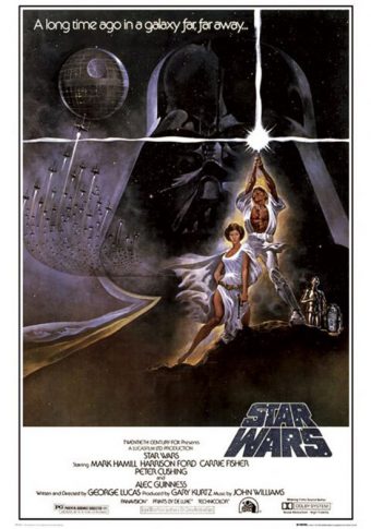 Star Wars: Episode IV – A New Hope “A Long Time Ago in a Galaxy Far Far Away” 24 x 36 Inch Movie Poster