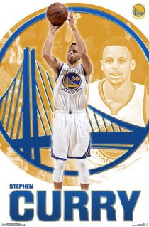 Stephen Curry Golden State Warriors 22 x 34 Inch Sports Poster