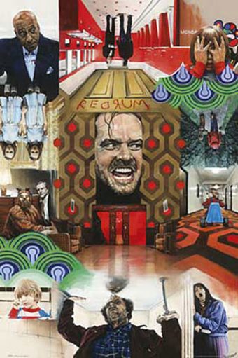 The Shining Painted Montage 24 x 36 Inch Movie Poster