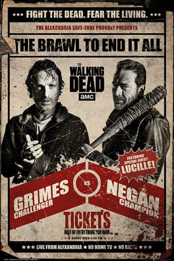 The Walking Dead: Rick vs. Negan 24 x 36 Inch Television Series Poster