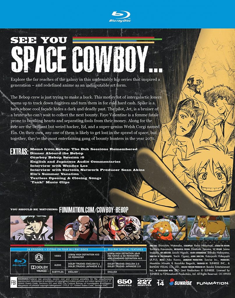 Cowboy Bebop: The Complete Series Blu-ray Box Set with Slipcover