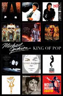 Michael Jackson Album Covers 24 x 36 inch Music Poster