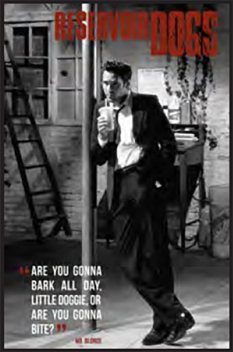 Reservoir Dogs – Mr. Blonde Portrait 24 x 36 Inch Movie Poster