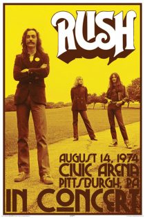 Rush in Concert – Civic Arena Pittsburgh, PA 24 x 36 inch Music Concert Poster