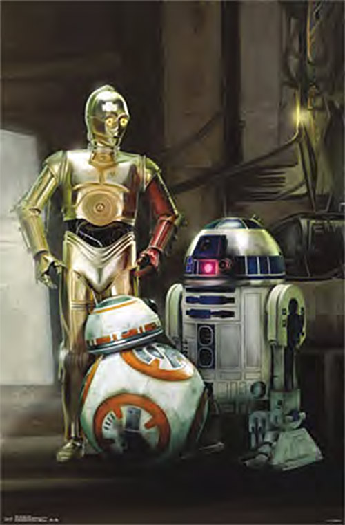 Star Wars Droids Group Shot 23 x 35 Inch Movie Poster