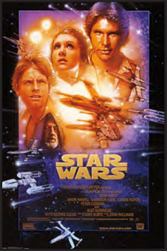 Star Wars Episode IV: A New Hope Drew Struzan Painted 23 x 35 Inch Movie Poster