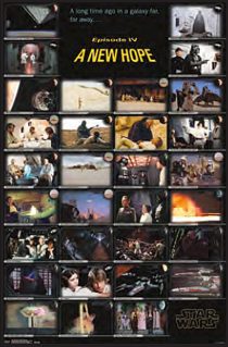 Star Wars: Episode IV – A New Hope Film Cels 24 x 36 Inch Movie Poster