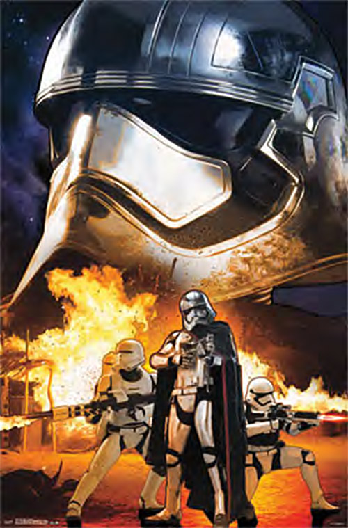Star Wars Storm Trooper Phasma Collage 23 x 35 Inch Movie Poster