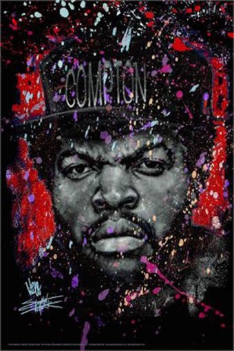 Ice Cube Portrait Straight Outta Compton 24 x 36 inch Music Poster