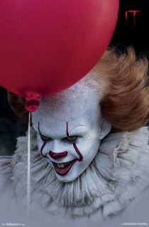 It – Pennywise Portrait with Red Balloon 22 X 34 inch Movie Poster