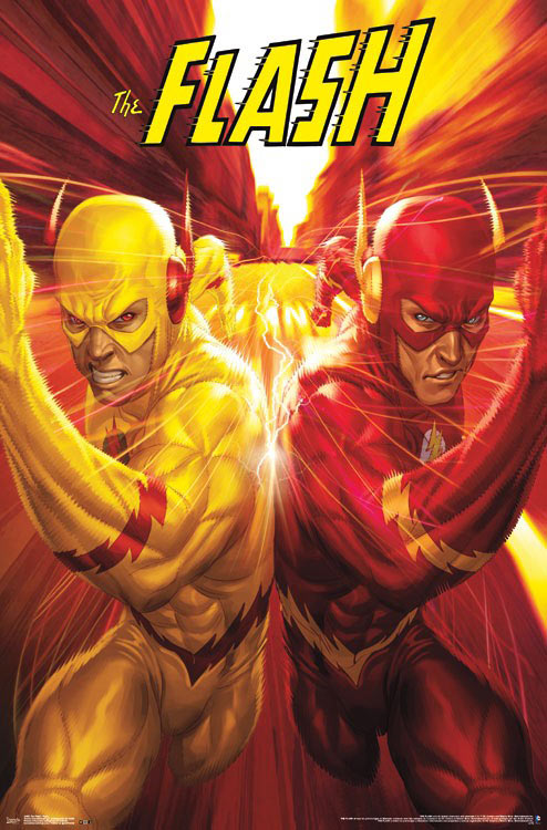 DC Comics The Flash Racing 23 x 35 inch Poster