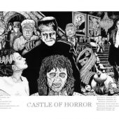 Castle of Horror Art 36 X 19 inch Movie Poster