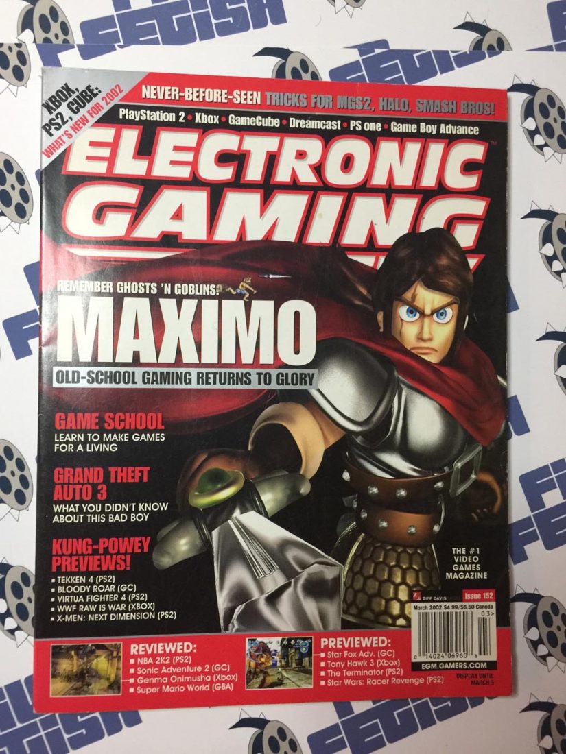 Electronic Gaming Monthly Magazine #152 March 2002 Maximo