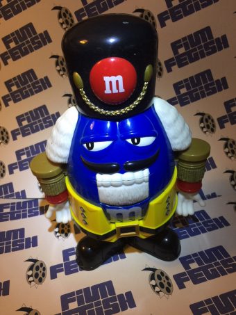M&M’s Limited Edition Nutcracker Sweet Candy Dispenser – Blue Character with Yellow Holiday Suit