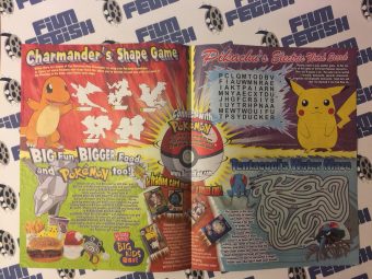 11 copies – Burger King Adventures Leaflet Magazine – Pokemon – Volume 10 Issue 8 + Happy Meal Bags Bundle (1999)